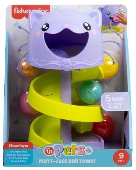 Fisher Price Ball Tower with Cat